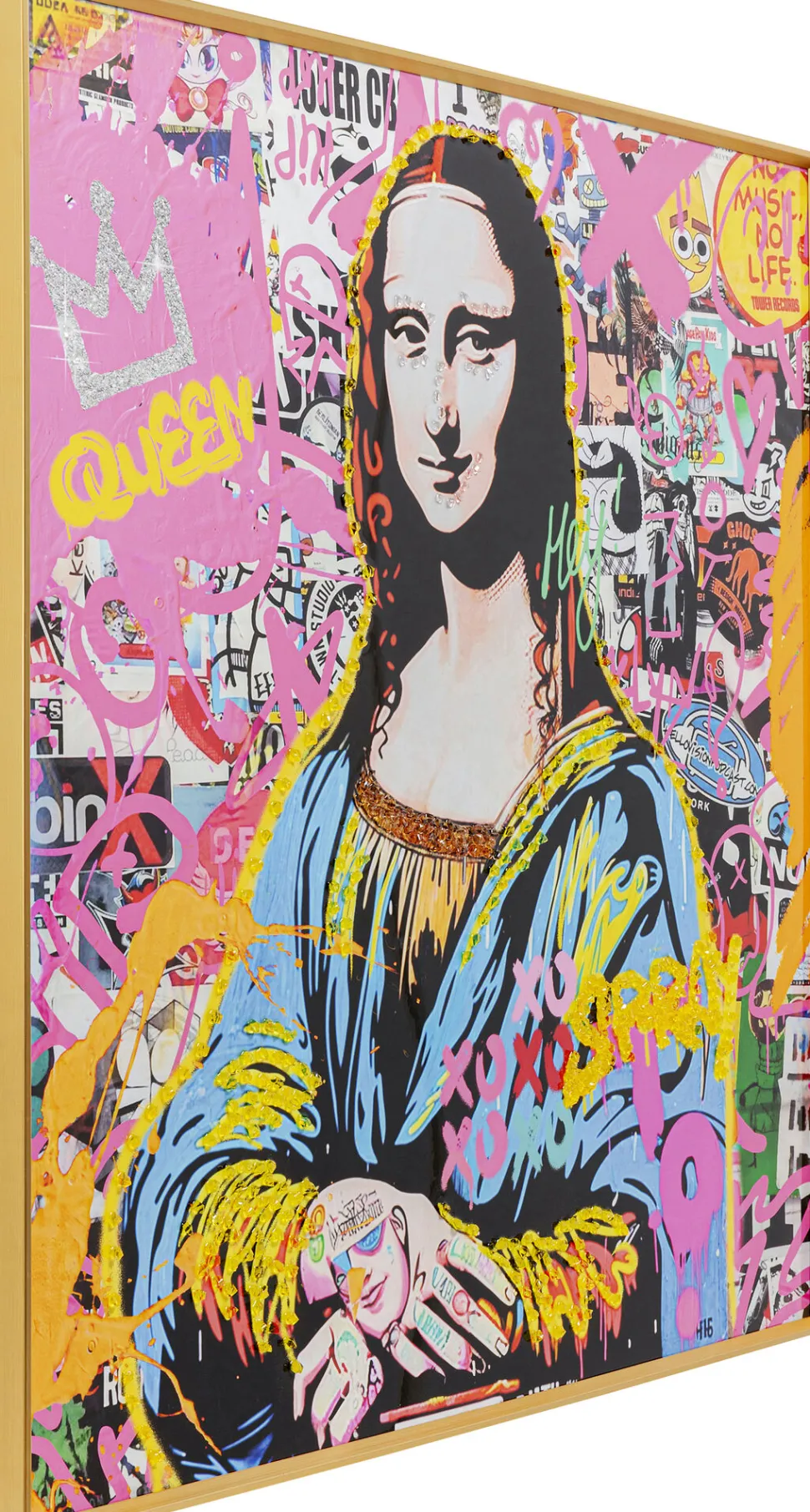 Gerahmtes Bild La Viva Woman 100x100cm