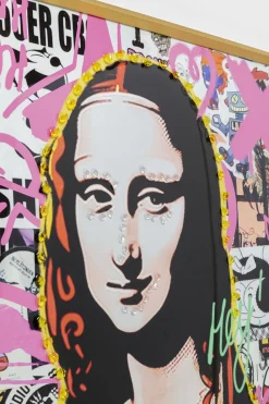 Gerahmtes Bild La Viva Woman 100x100cm