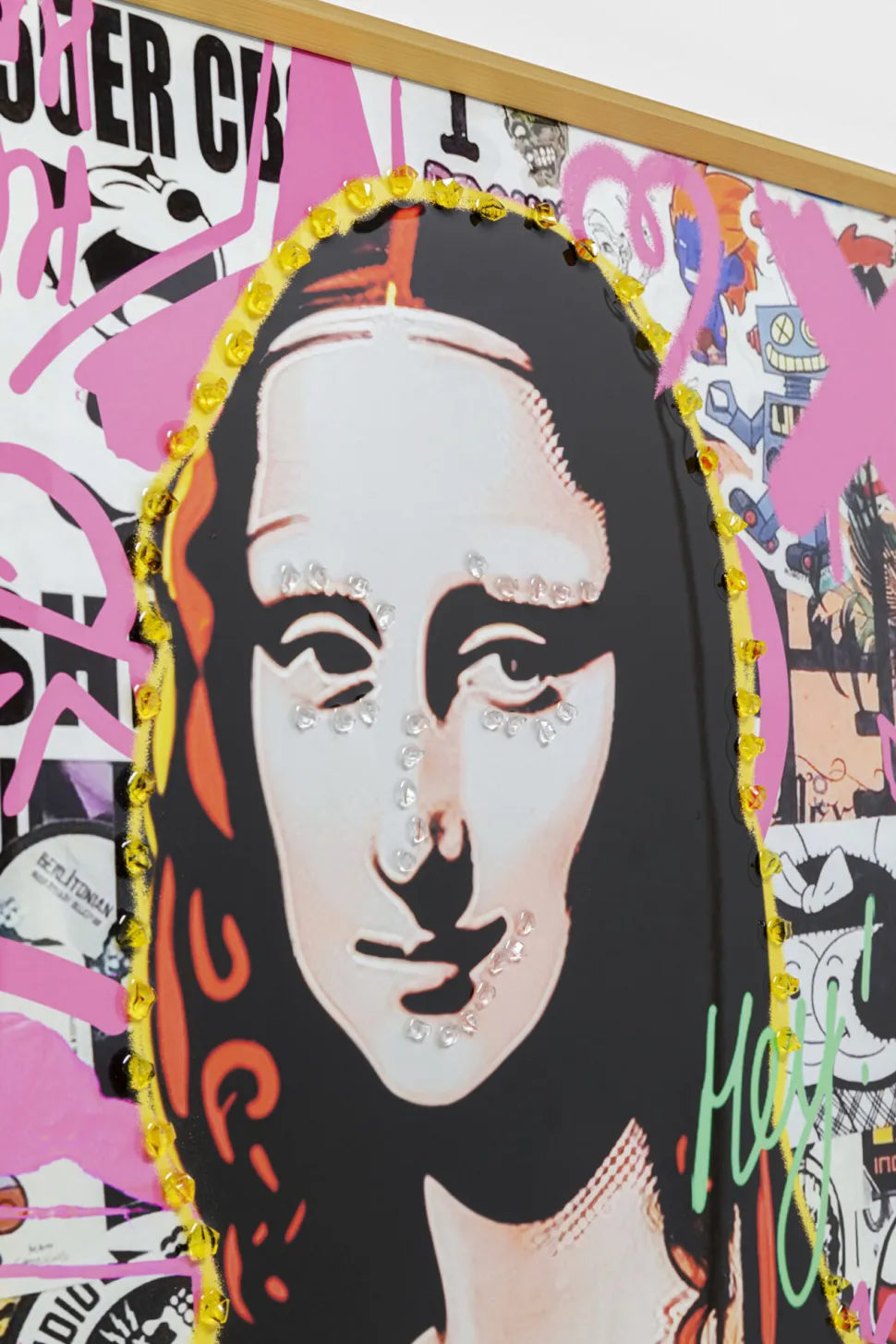 Gerahmtes Bild La Viva Woman 100x100cm