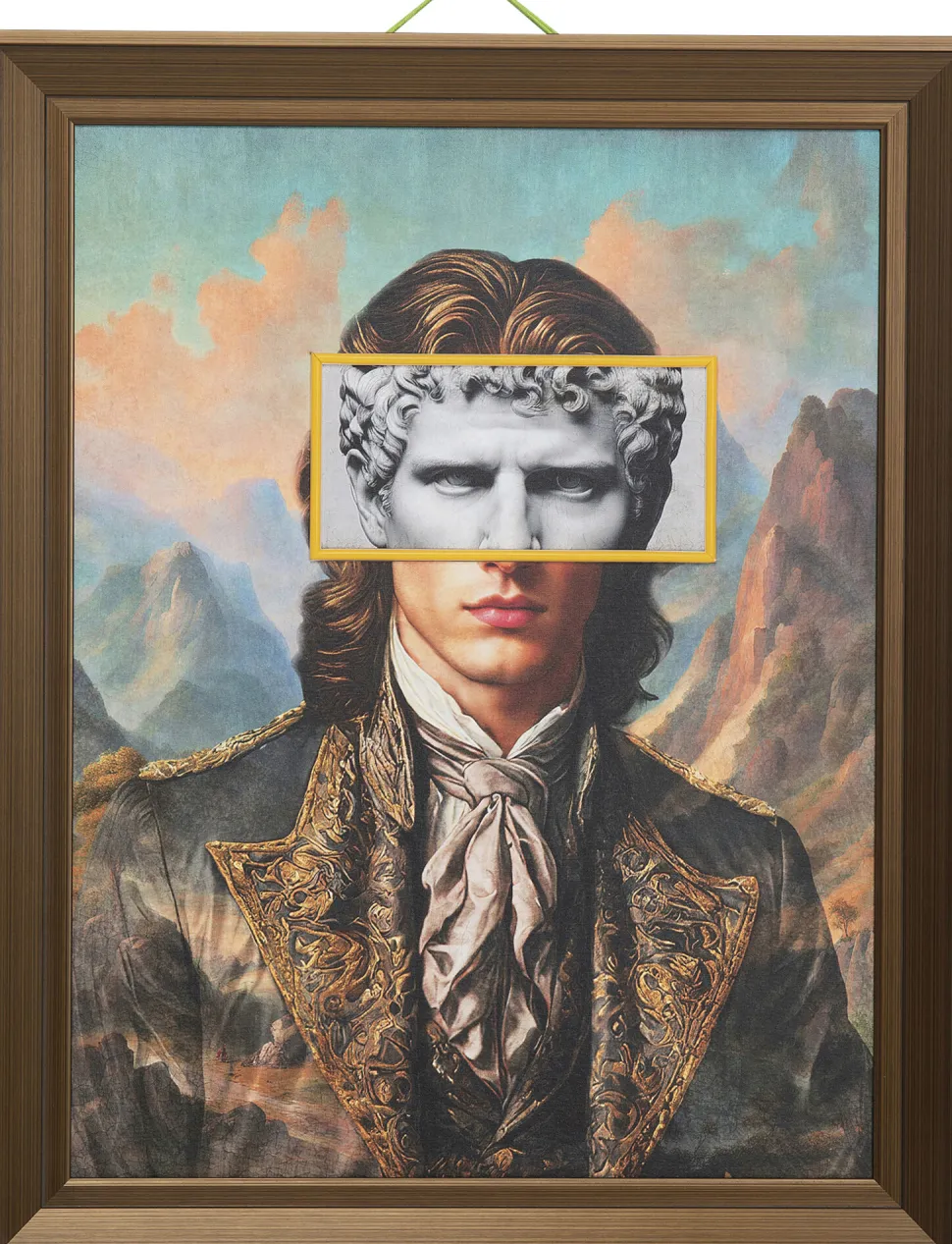 Gerahmtes Bild LED Art Gentleman 80x100cm