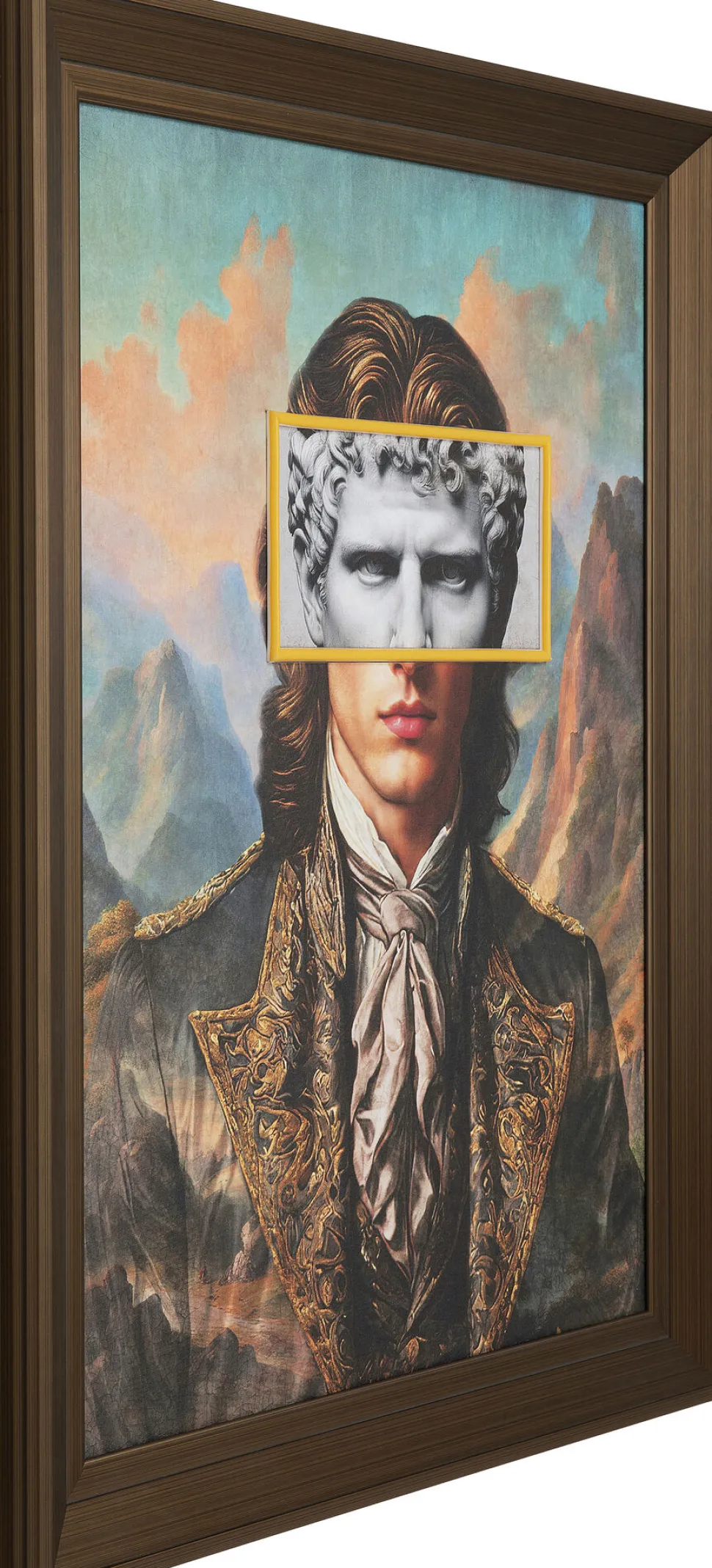 Gerahmtes Bild LED Art Gentleman 80x100cm