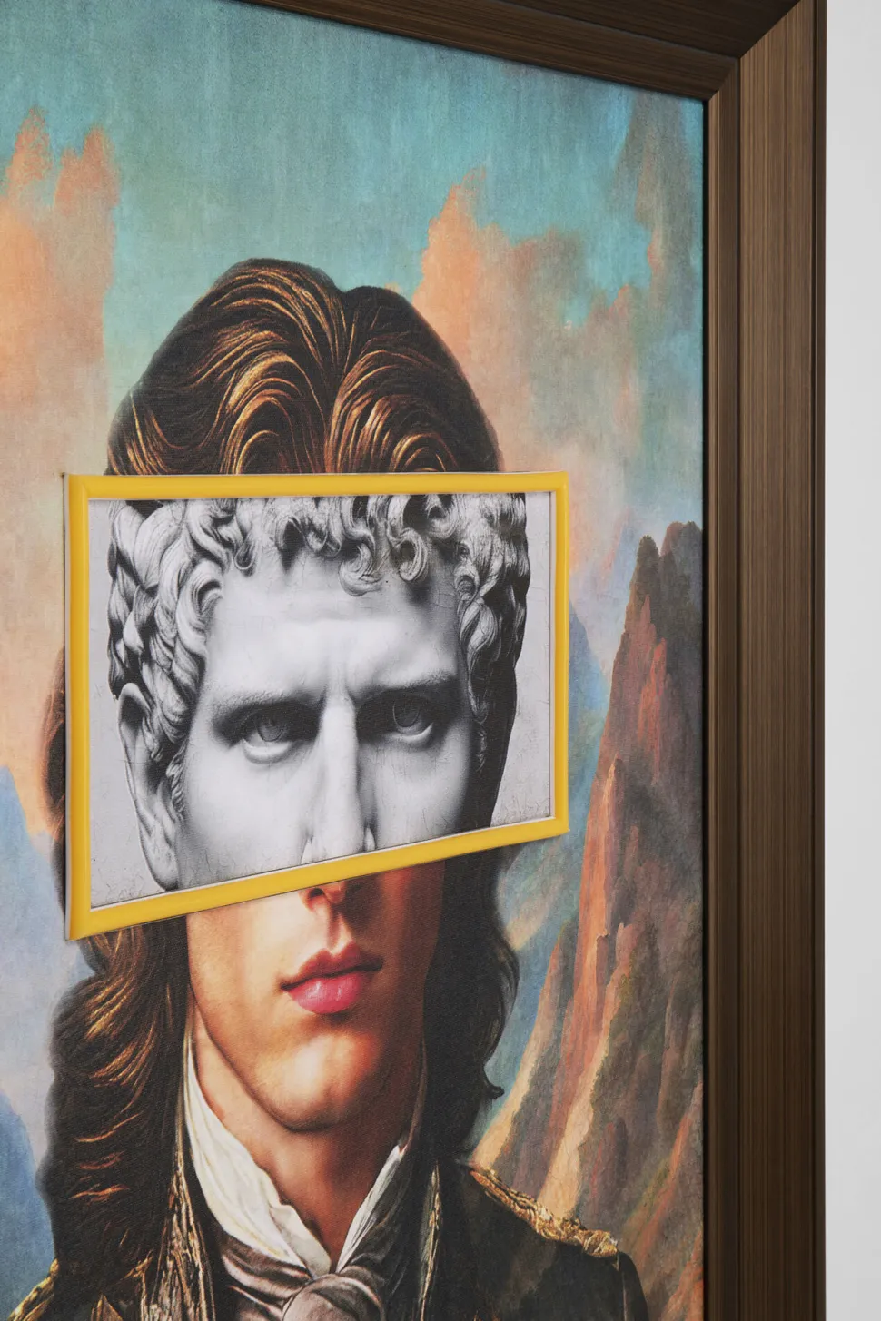 Gerahmtes Bild LED Art Gentleman 80x100cm