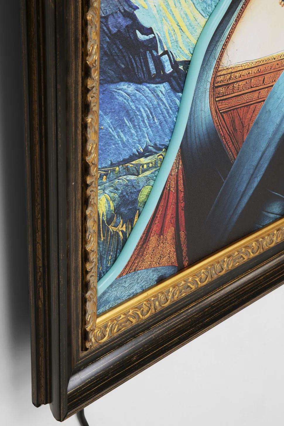 Gerahmtes Bild LED Art Lady 80x100cm