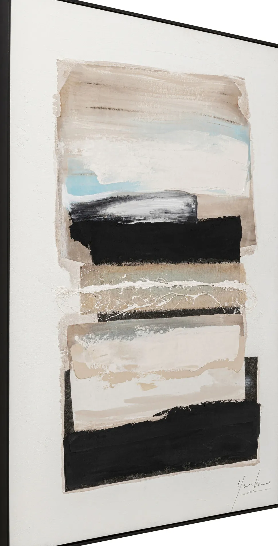 Gerahmtes Bild Lontano Beige 90x120cm