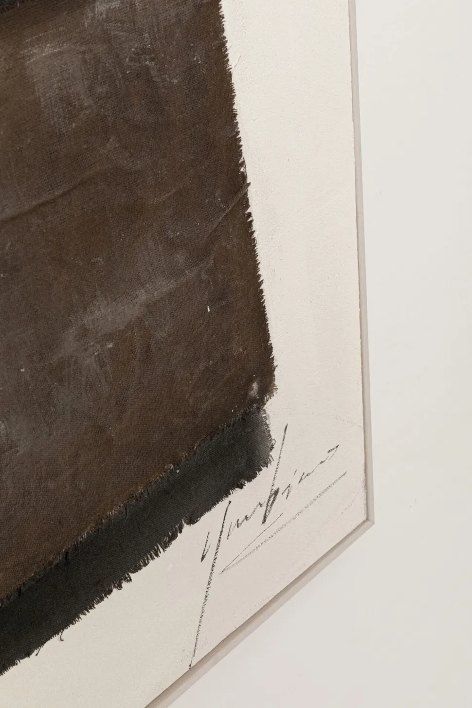 Gerahmtes Bild Lontano Braun 90x120cm