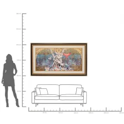 Gerahmtes Bild Lovers 180x106cm