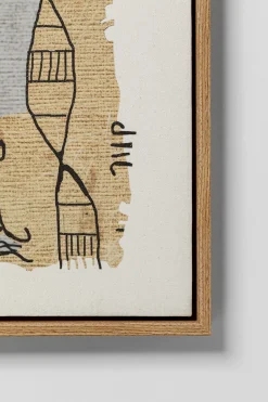 Gerahmtes Bild Native Spirals 50x150cm