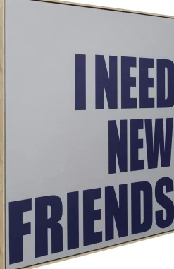 Gerahmtes Bild New Friends 80x80cm