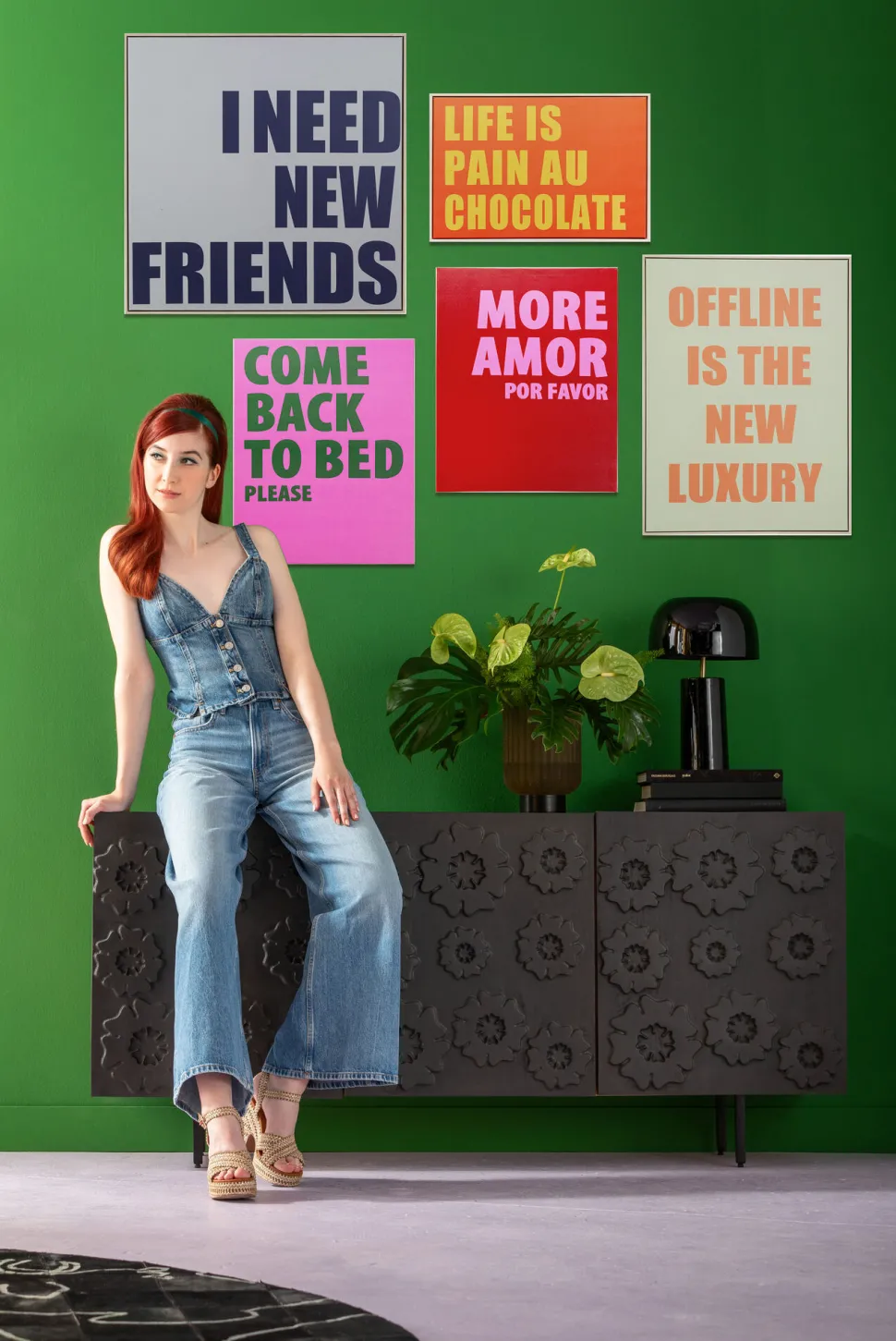 Gerahmtes Bild New Friends 80x80cm