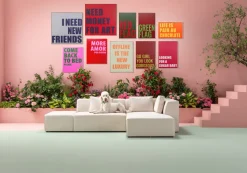 Gerahmtes Bild New Friends 80x80cm