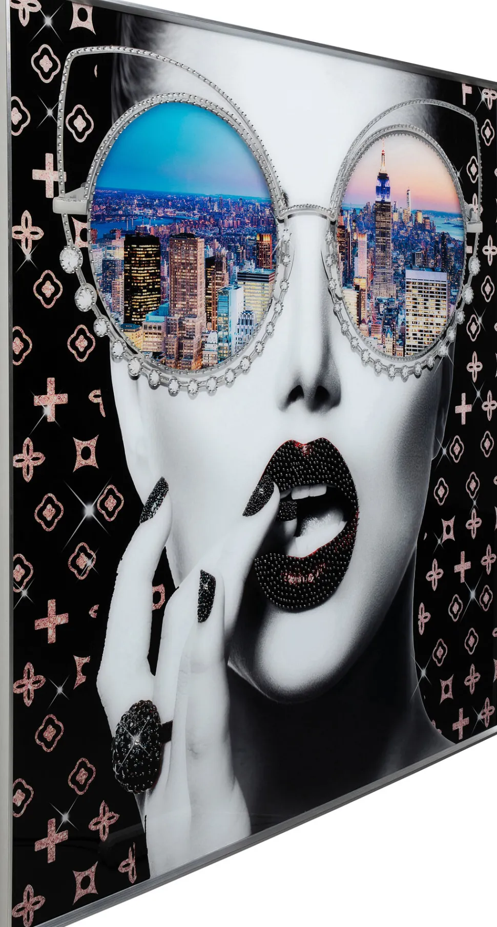 Gerahmtes Bild NY View 120x120cm