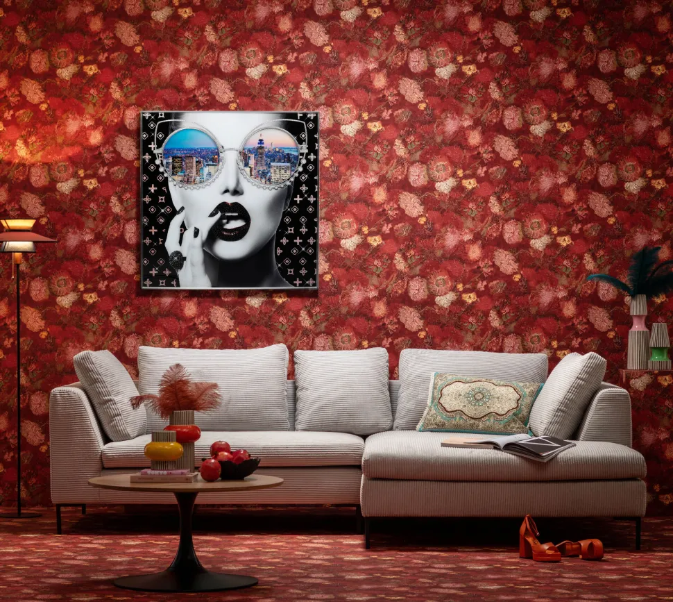 Gerahmtes Bild NY View 120x120cm