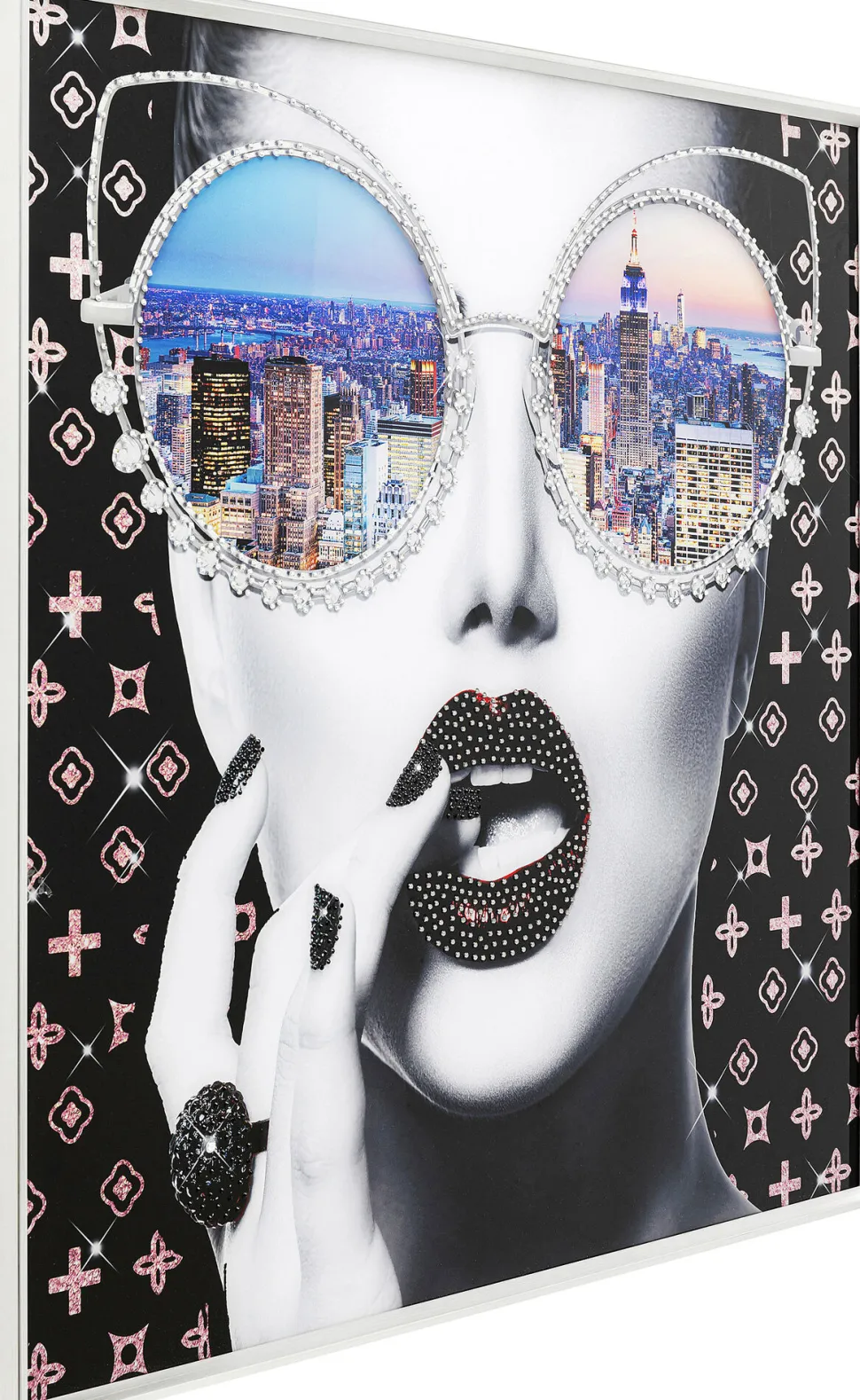 Gerahmtes Bild NY View 80x80cm