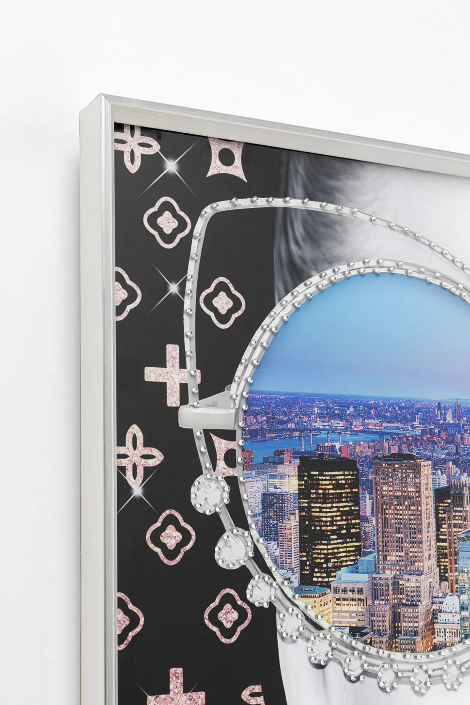 Gerahmtes Bild NY View 80x80cm