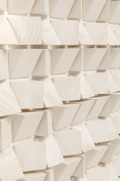 Gerahmtes Bild Origami Weiß 74x104cm