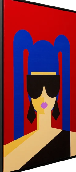 Gerahmtes Bild Party Girl 60x90cm