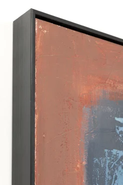 Gerahmtes Bild Silence Blau 120x120cm