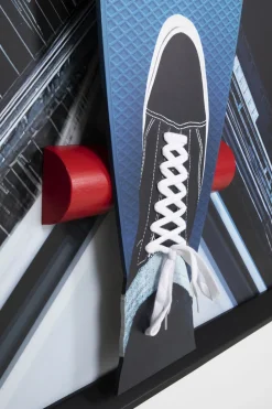 Gerahmtes Bild Skyline Skater 149x149cm