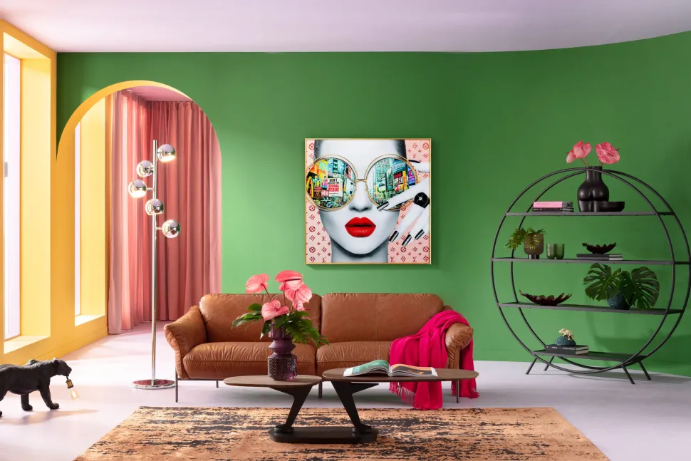 Gerahmtes Bild Times Square View 120x120cm