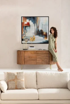 Gerahmtes Bild Visione Front 100x100cm