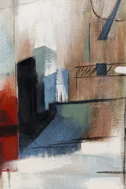 Gerahmtes Bild Visione Obliquo 100x100cm