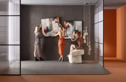 Gerahmtes Bild Visione Obliquo 100x100cm