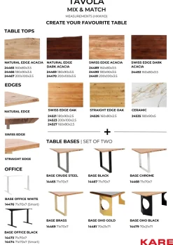 Gestell Tavola Office Schwarz Smart