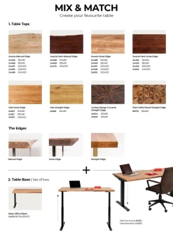 Gestell Tavola Office Schwarz Smart