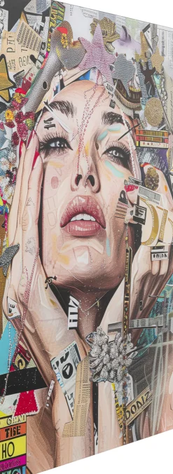 Glasbild Artsy Portrait Front 80x120cm