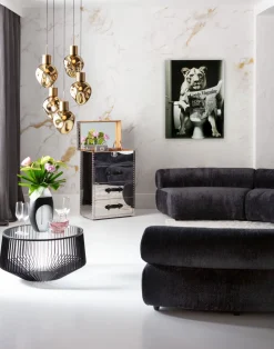 Glasbild Bath Löwin 60x80cm