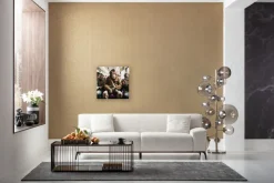 Glasbild Commuter Monkey 60x60cm