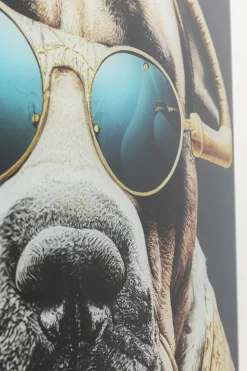 Glasbild Fashion Dog 60x80cm
