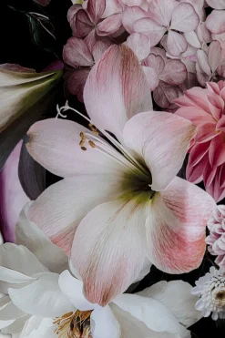 Glasbild Flowery Beauty 80x120cm