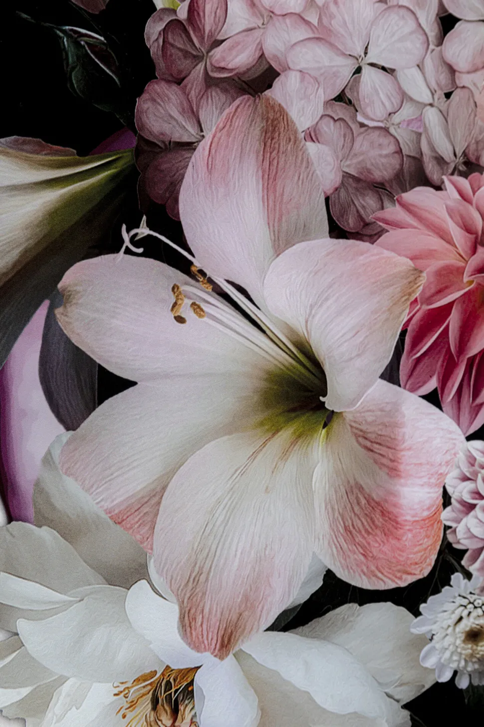 Glasbild Flowery Beauty 80x120cm