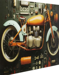Glasbild Garage Motorbike 60x80cm