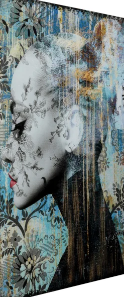 Glasbild Lady Flower 100x150cm