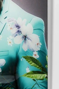 Glasbild Mister Gorilla Blau 60x90cm