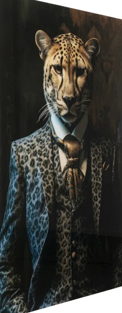 Glasbild Mister Leo 100x150cm