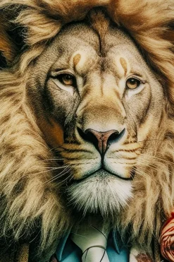 Glasbild Mister Lion 150x100cm