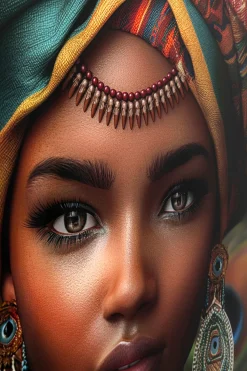 Glasbild Muse Peacock 100x100cm