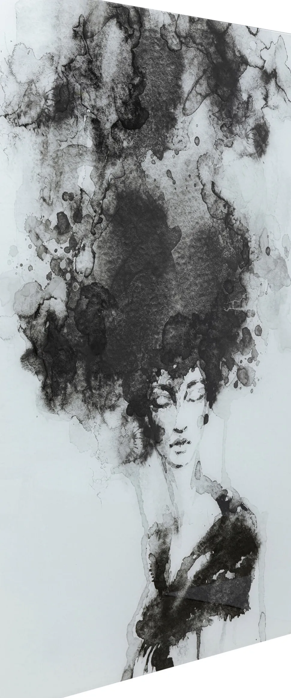 Glasbild Smokey Hair 100x150cm