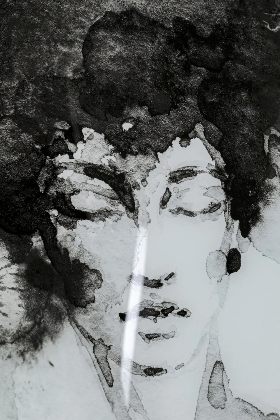 Glasbild Smokey Hair 100x150cm