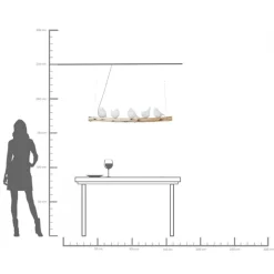 Hängeleuchte Animal Dining Birds 120cm