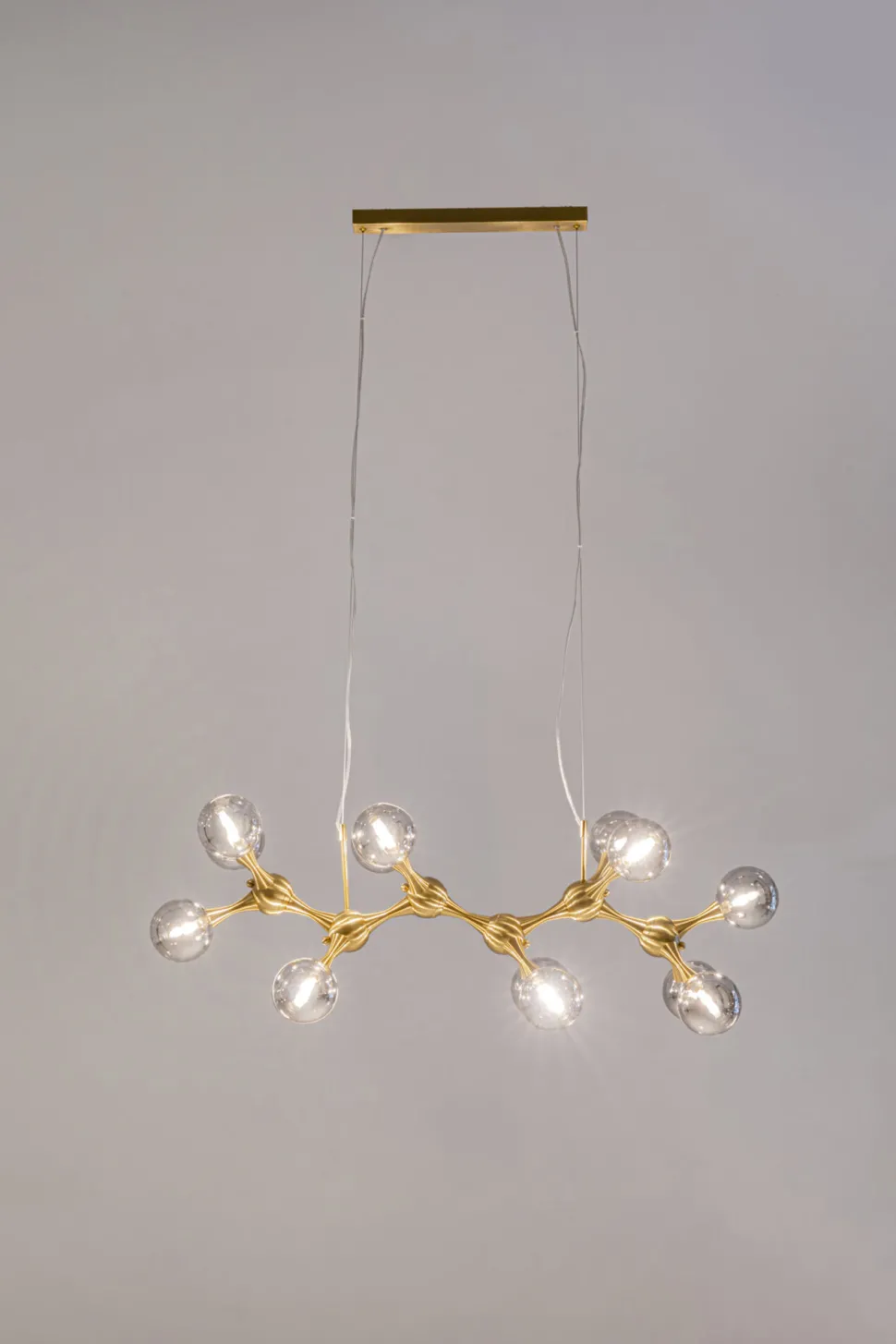 Hängeleuchte Atomic Balls Brass 190cm