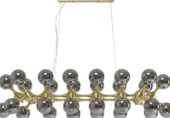 Hängeleuchte Atomic Balls Brass 140cm
