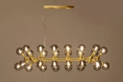 Hängeleuchte Atomic Balls Brass 140cm