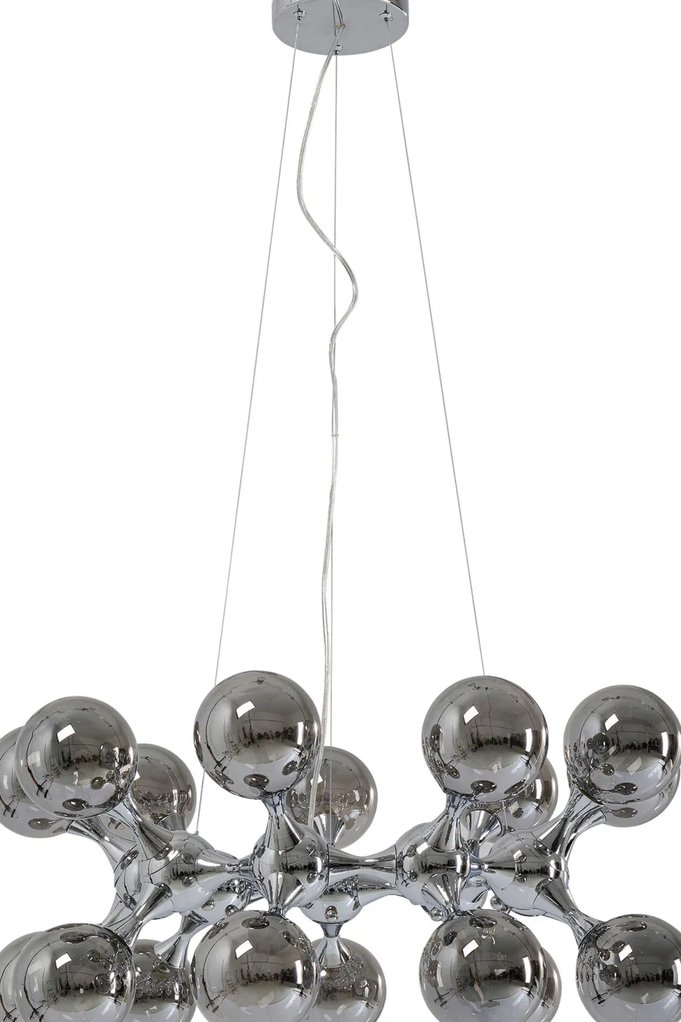 Hängeleuchte Atomic Balls Silber Ø74cm