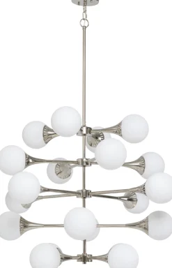 Hängeleuchte Bulb Fiction 20 Silber Ø102cm