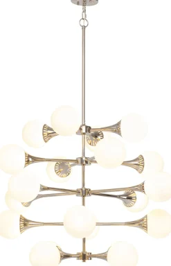 Hängeleuchte Bulb Fiction 20 Silber Ø102cm