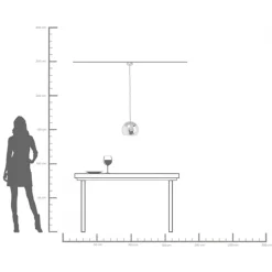 Hängeleuchte Caldaia Silber Ø25cm